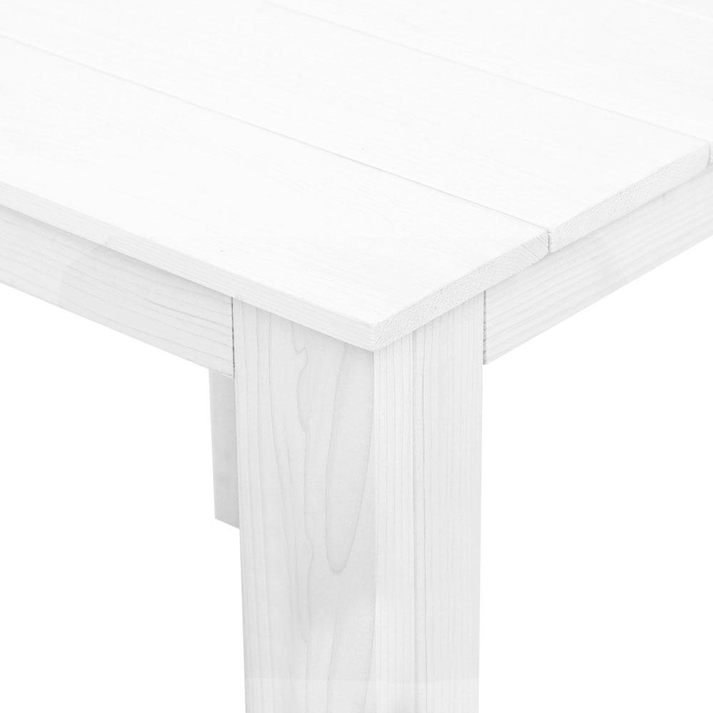 Outdoor Side Beach Table - White - Rivercity House & Home Co. (ABN 18 642 972 209) - Affordable Modern Furniture Australia