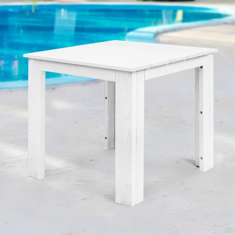 Outdoor Side Beach Table - White - Furniture > Outdoor - Rivercity House And Home Co.