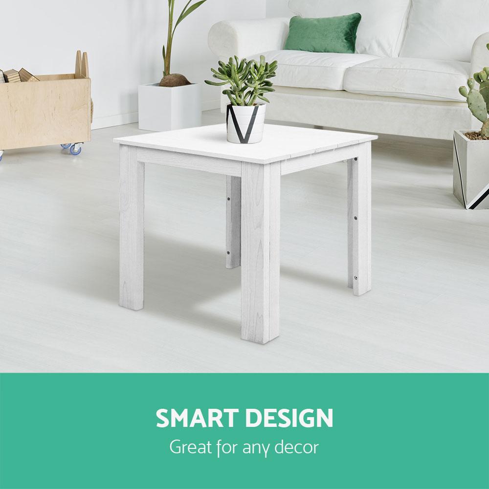 Outdoor Side Beach Table - White - Rivercity House & Home Co. (ABN 18 642 972 209) - Affordable Modern Furniture Australia