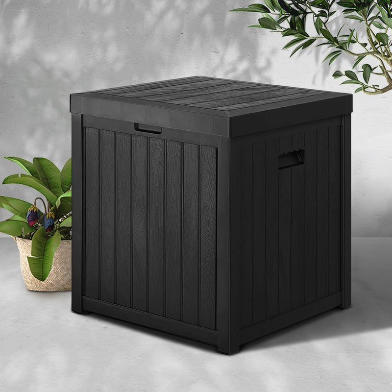 Outdoor Storage Box 195L Black - Furniture > Outdoor - Rivercity House & Home Co. (ABN 18 642 972 209) - Affordable Modern Furniture Australia