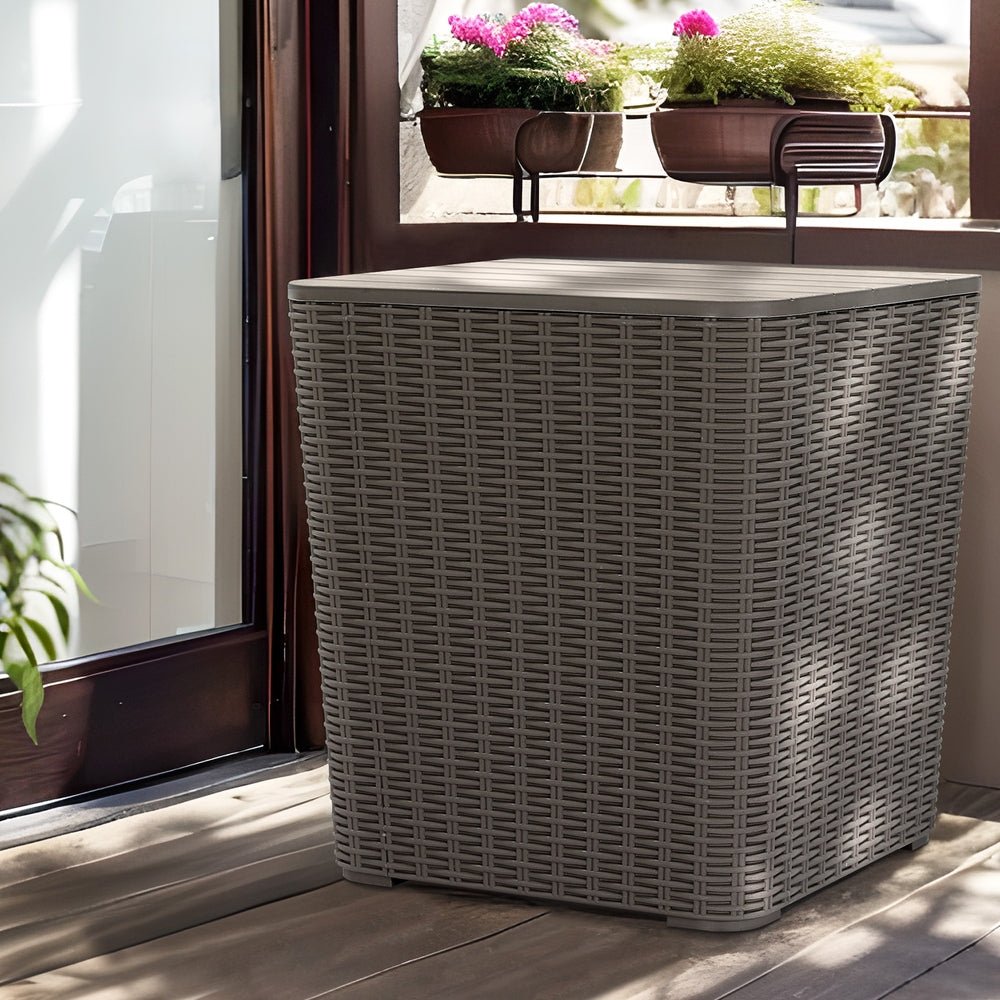 Outdoor Storage Box 43L Container Side Table Garden Bench Tool Sheds - Home & Garden > Storage - Rivercity House & Home Co. (ABN 18 642 972 209) - Affordable Modern Furniture Australia