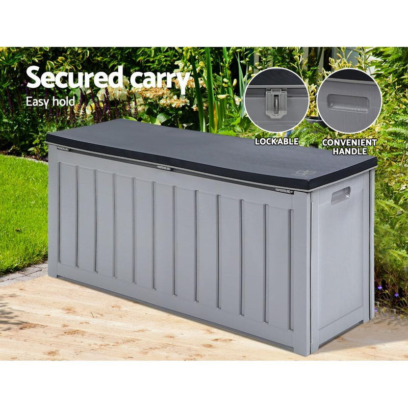 Outdoor Storage Box Bench Seat Lockable 240L - Furniture > Outdoor - Rivercity House & Home Co. (ABN 18 642 972 209) - Affordable Modern Furniture Australia