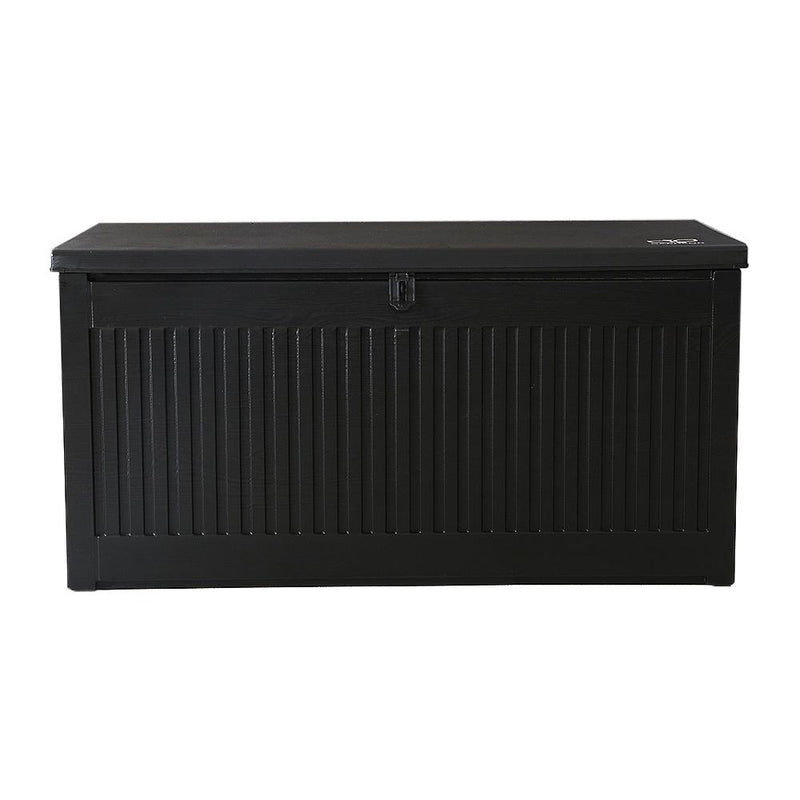 Outdoor Storage Box Container Garden Toy Indoor Tool Chest Sheds 270L Black - Rivercity House & Home Co. (ABN 18 642 972 209) - Affordable Modern Furniture Australia