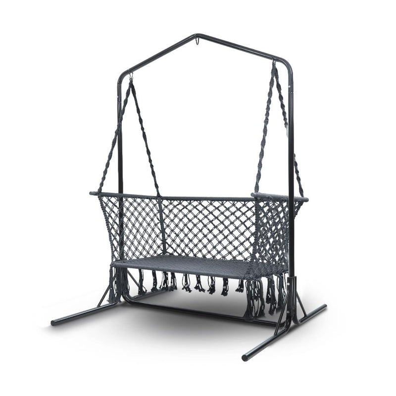 Outdoor Swing Hammock Chair with Stand - Rivercity House & Home Co. (ABN 18 642 972 209) - Affordable Modern Furniture Australia