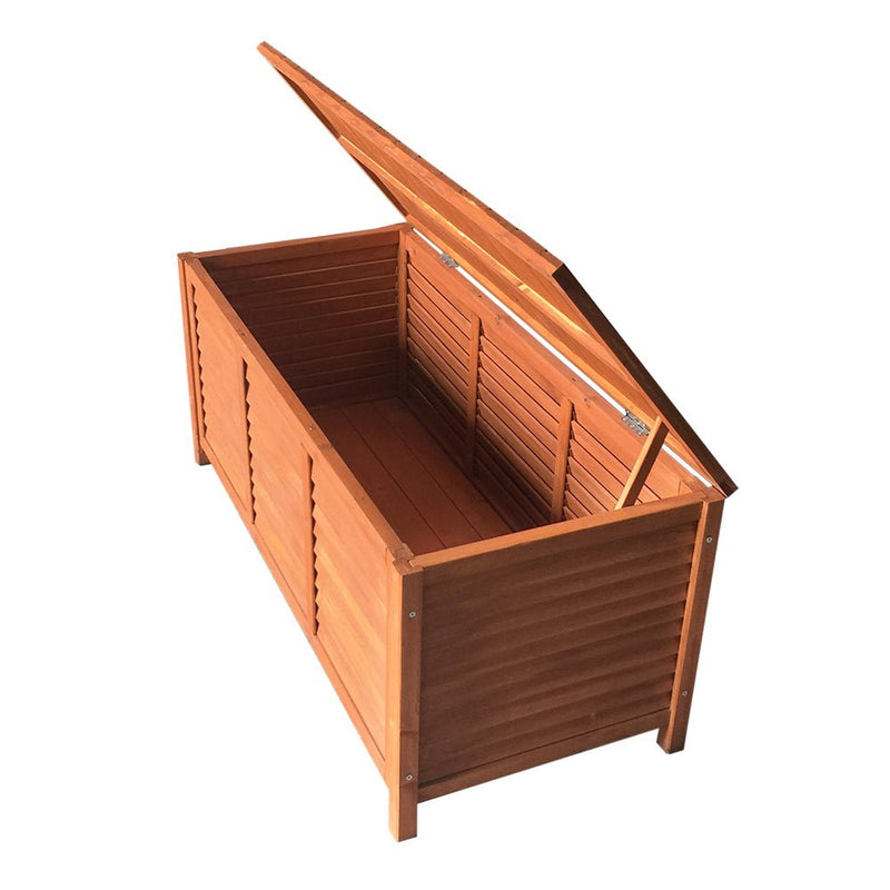 Outoor Fir Wooden Storage Bench - Home & Garden > Storage - Rivercity House & Home Co. (ABN 18 642 972 209)