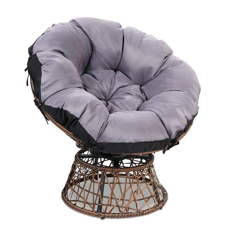 Papasan Chair - Brown - Rivercity House & Home Co. (ABN 18 642 972 209) - Affordable Modern Furniture Australia
