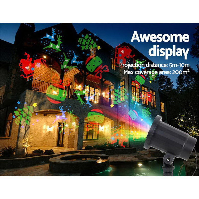 Pattern LED Laser Landscape Projector Light Lamp Christmas Party - Brand > Jingle Jollys - Rivercity House And Home Co.