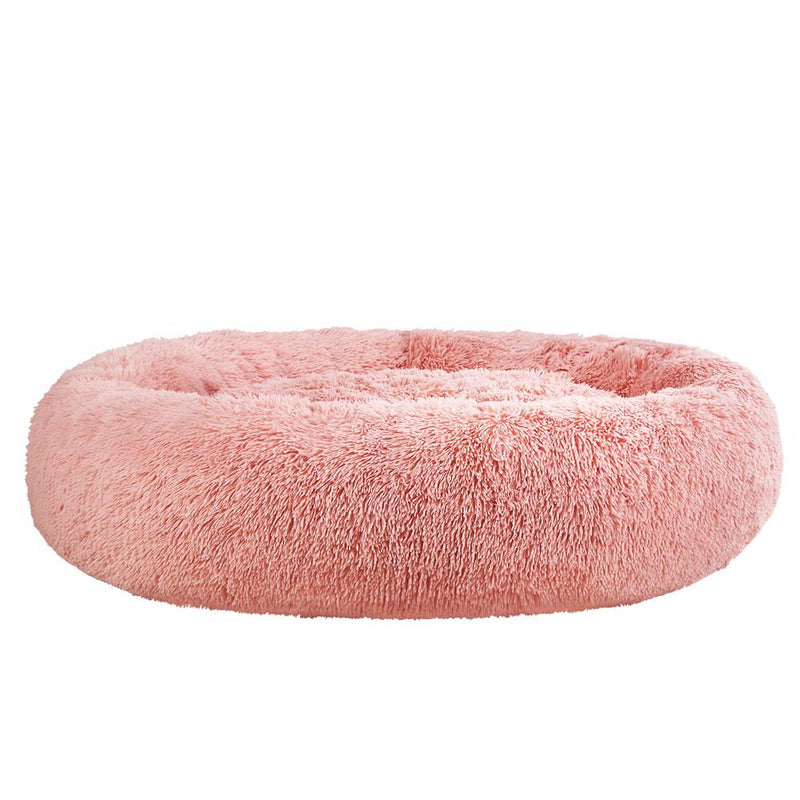 Pet Calming Bed Extra Large 110cm Pink Washable - Rivercity House & Home Co. (ABN 18 642 972 209) - Affordable Modern Furniture Australia