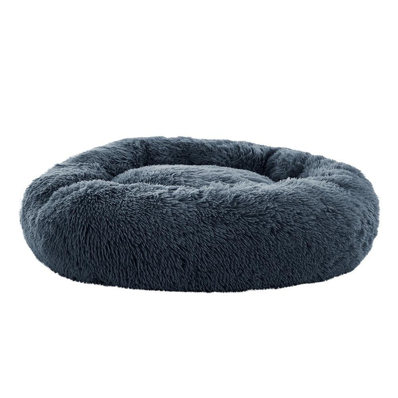 Pet Calming Bed Large 90cm Dark Grey Sleeping Comfy Cave Washable - Pet Care > Dog Supplies - Rivercity House And Home Co.