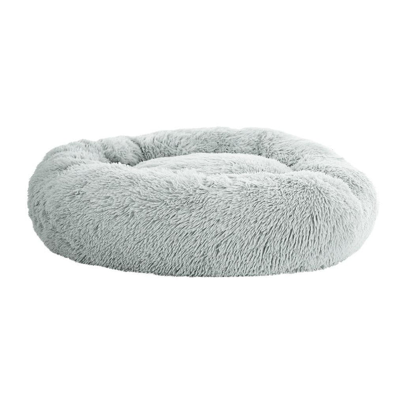 Pet Calming Bed Large 90cm Light Grey Washable - Rivercity House & Home Co. (ABN 18 642 972 209) - Affordable Modern Furniture Australia