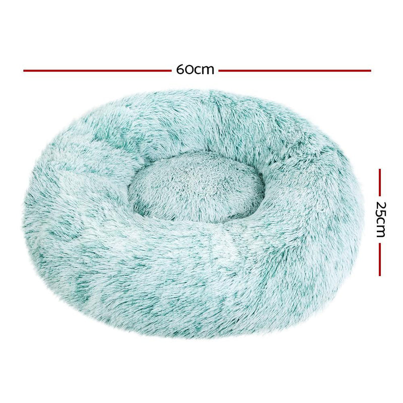 Pet Calming Bed Small 60cm Teal Washable - Rivercity House & Home Co. (ABN 18 642 972 209) - Affordable Modern Furniture Australia