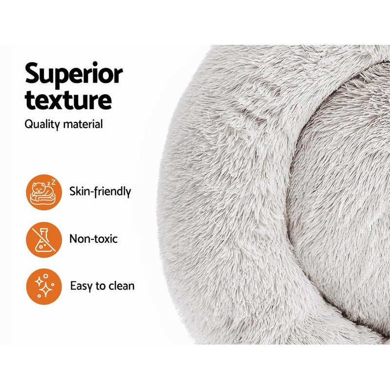 Pet Calming Bed Small 60cm White Sleeping Comfy Cave Washable - Pet Care > Dog Supplies - Rivercity House And Home Co.