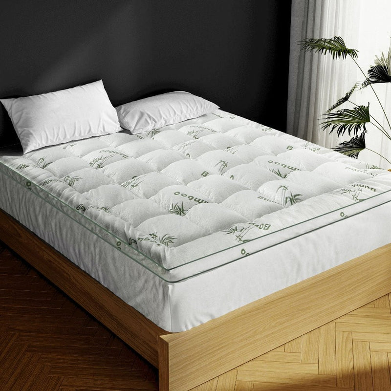 Bamboo Pillow Top Mattress Topper King