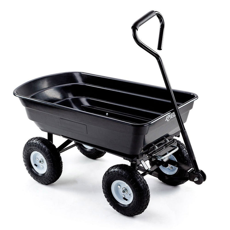 PLANTCRAFT 250kg Poly Pull Dump Cart Garden Hand Trailer Wagon Lawn Wheelbarrow - Home & Garden > Garden Tools - Rivercity House & Home Co. (ABN 18 642 972 209) - Affordable Modern Furniture Australia