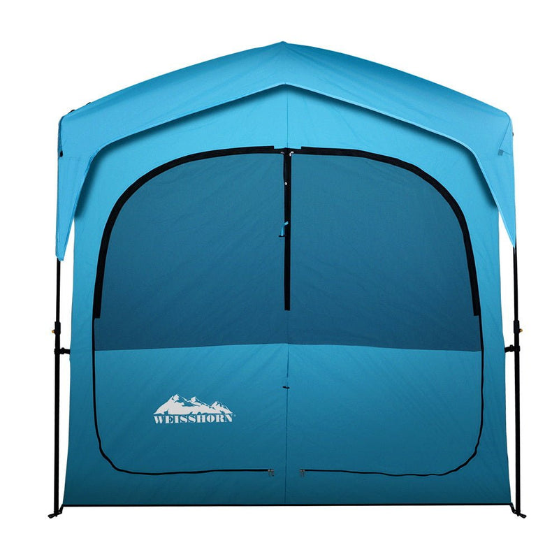 Pop Up Camping Shower Tent Portable Toilet Outdoor Change Room Blue - Outdoor > Camping - Rivercity House & Home Co. (ABN 18 642 972 209) - Affordable Modern Furniture Australia