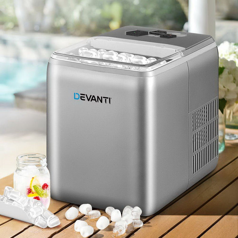 Premium 2.6L Ice Maker Machine Commercial Portable Ice Makers Cube Tray Countertop Bar - Appliances > Kitchen Appliances - Rivercity House & Home Co. (ABN 18 642 972 209) - Affordable Modern Furniture Australia