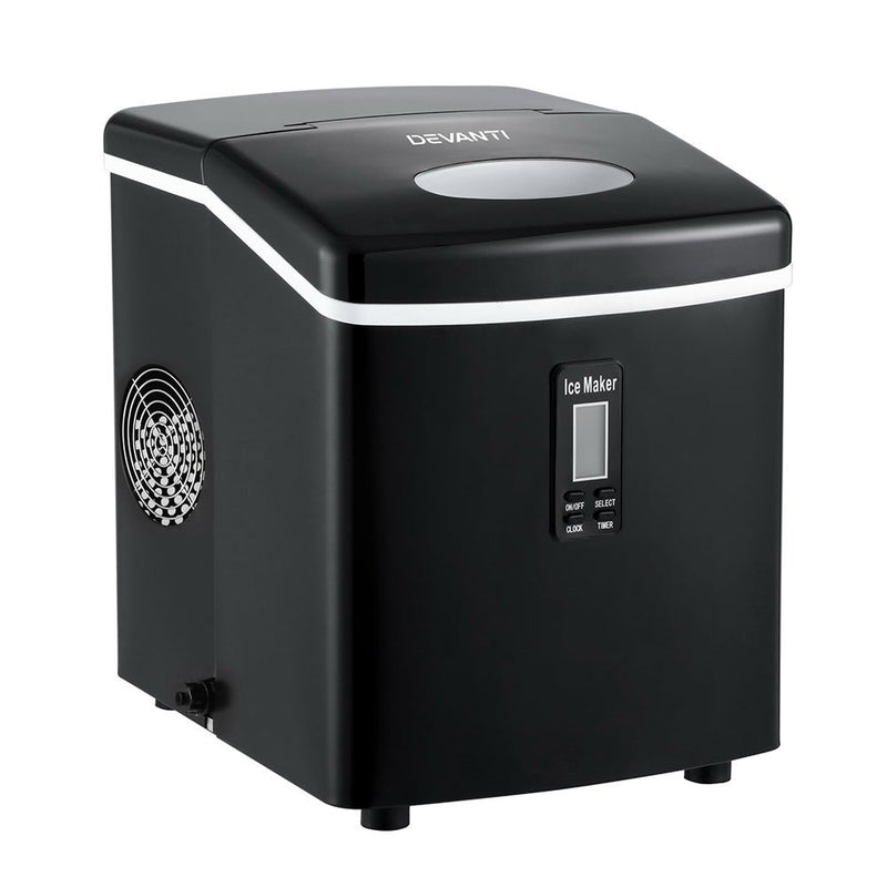 Premium 3.2L Portable Ice Cube Maker Machine Benchtop Counter Black - Appliances > Kitchen Appliances - Rivercity House & Home Co. (ABN 18 642 972 209) - Affordable Modern Furniture Australia