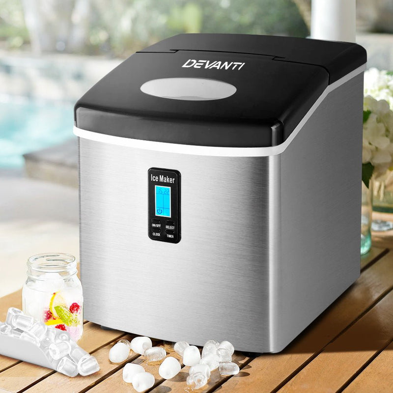 Premium 3.2L Stainless Steel Portable Ice Cube Maker - Appliances > Kitchen Appliances - Rivercity House & Home Co. (ABN 18 642 972 209) - Affordable Modern Furniture Australia
