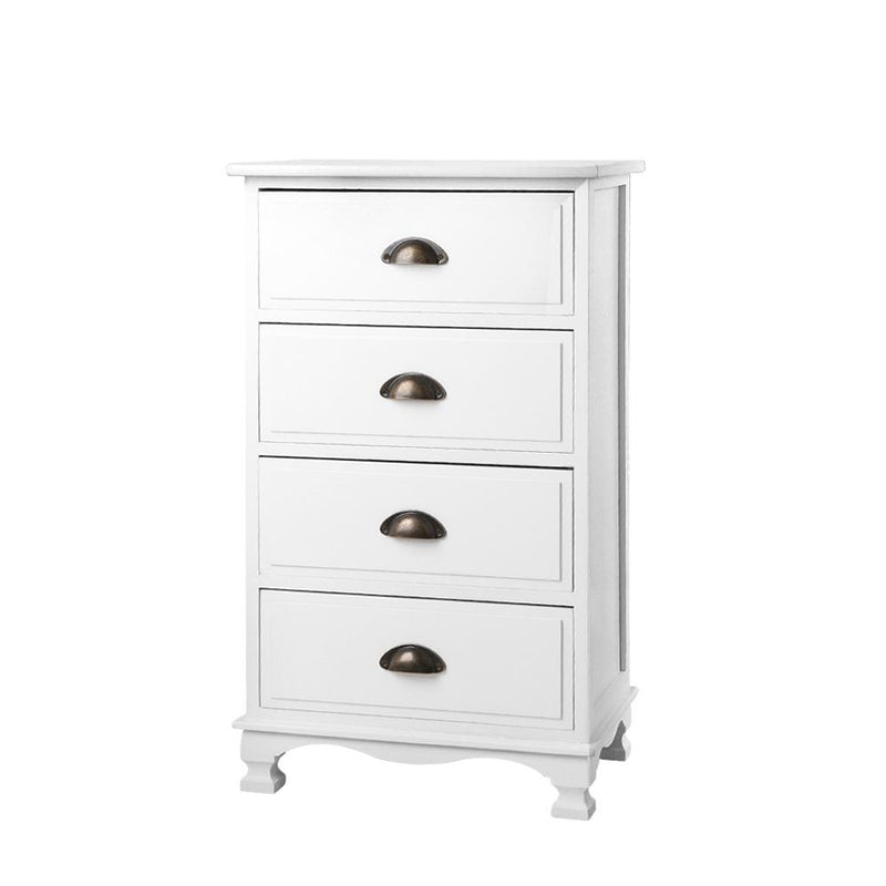 Premium 4-drawer Bedside Storage Cabinet - Rivercity House & Home Co. (ABN 18 642 972 209) - Affordable Modern Furniture Australia