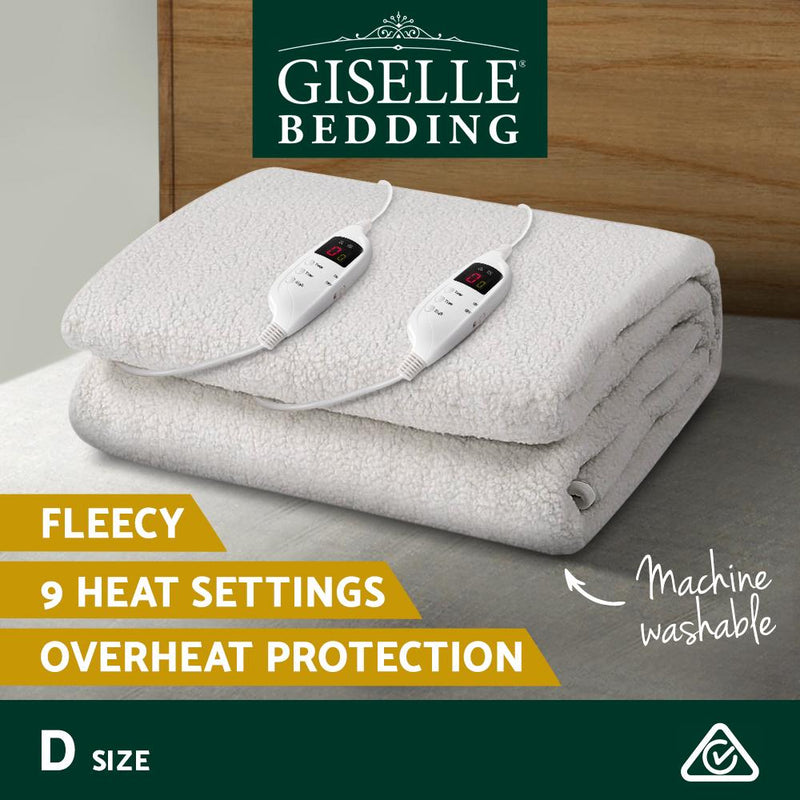 Premium 9 Setting Fully Fitted Electric Blanket - Double - Rivercity House & Home Co. (ABN 18 642 972 209) - Affordable Modern Furniture Australia