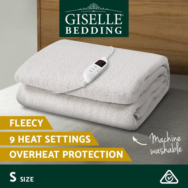 Premium 9 Setting Fully Fitted Electric Blanket - Single - Rivercity House & Home Co. (ABN 18 642 972 209) - Affordable Modern Furniture Australia