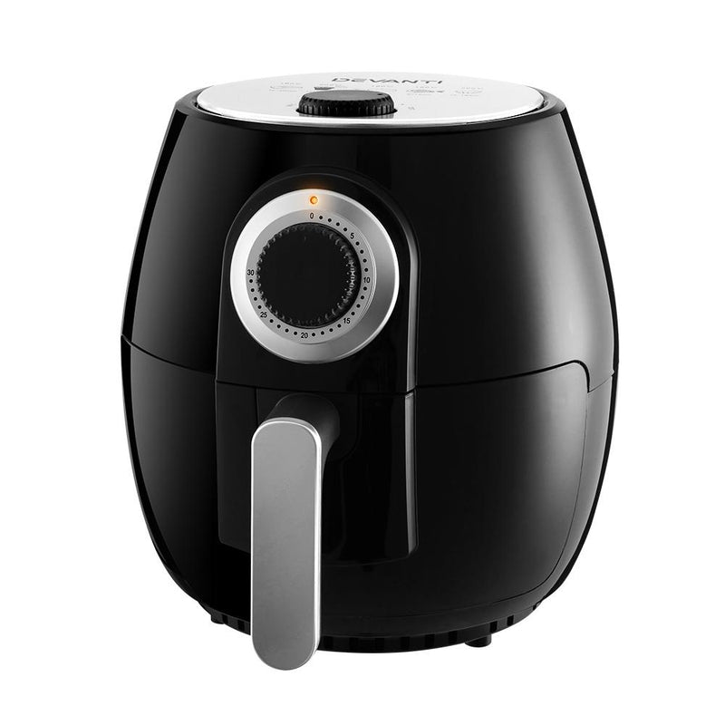 Premium Air Fryer 4L Black - Appliances - Rivercity House & Home Co. (ABN 18 642 972 209) - Affordable Modern Furniture Australia