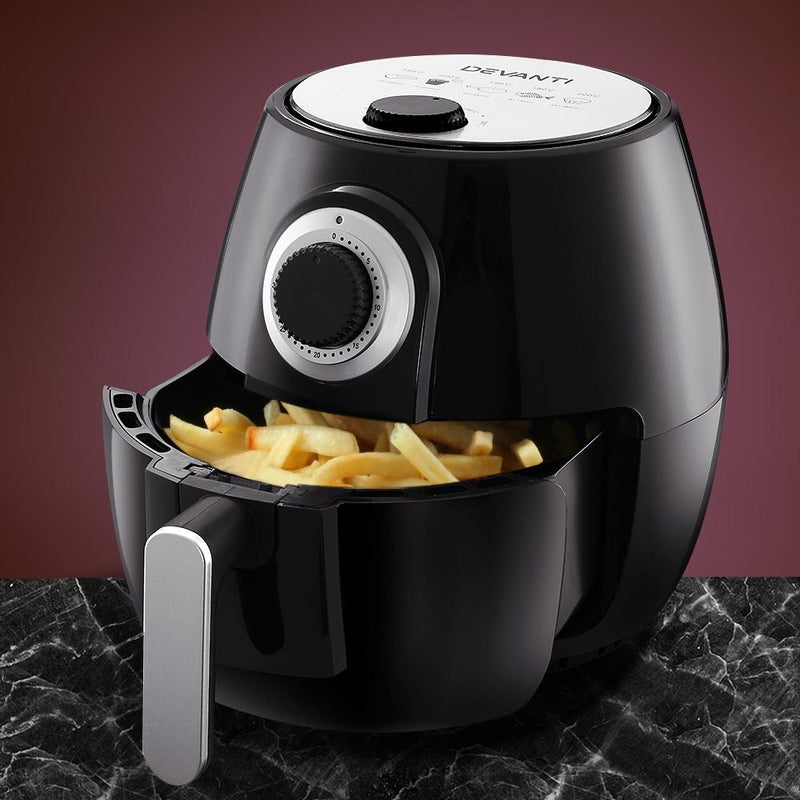 Premium Air Fryer 4L Black - Appliances - Rivercity House & Home Co. (ABN 18 642 972 209) - Affordable Modern Furniture Australia