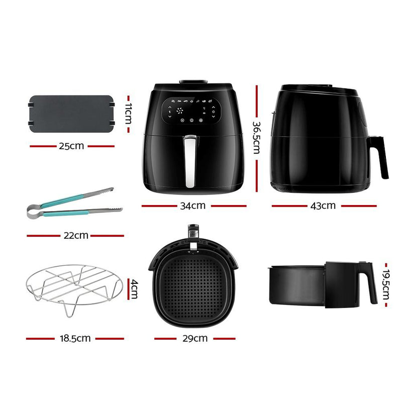 Premium Air Fryer 8.5L LCD Digital - Rivercity House & Home Co. (ABN 18 642 972 209) - Affordable Modern Furniture Australia