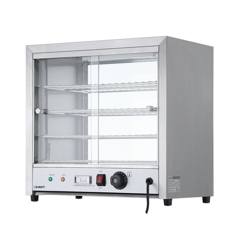 Premium Commercial Food Warmer Pie Hot Display Showcase Cabinet Stainless Steel - Rivercity House & Home Co. (ABN 18 642 972 209) - Affordable Modern Furniture Australia