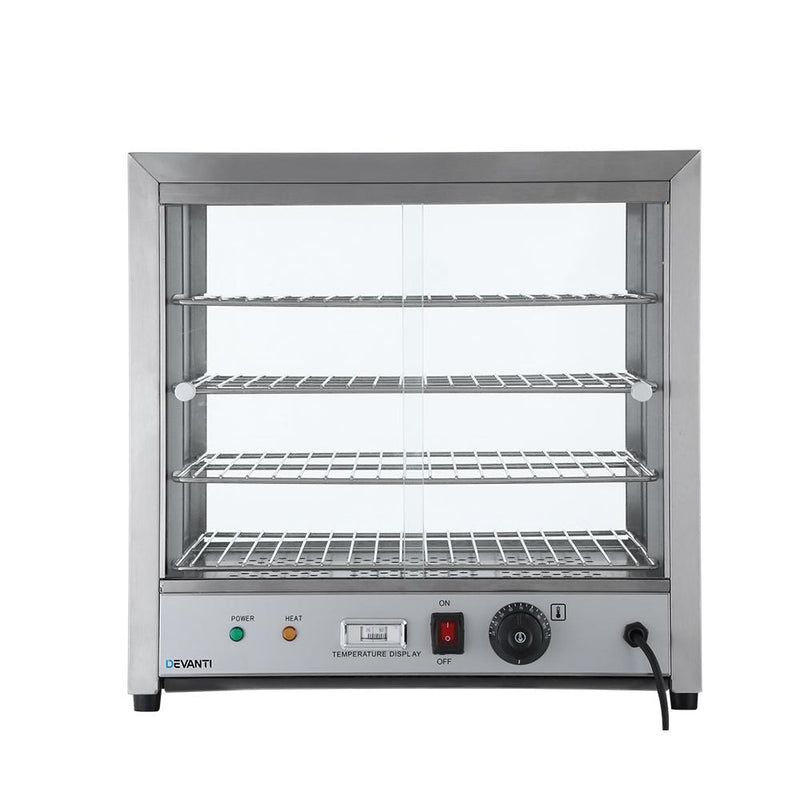 Premium Commercial Food Warmer Pie Hot Display Showcase Cabinet Stainless Steel - Rivercity House & Home Co. (ABN 18 642 972 209) - Affordable Modern Furniture Australia