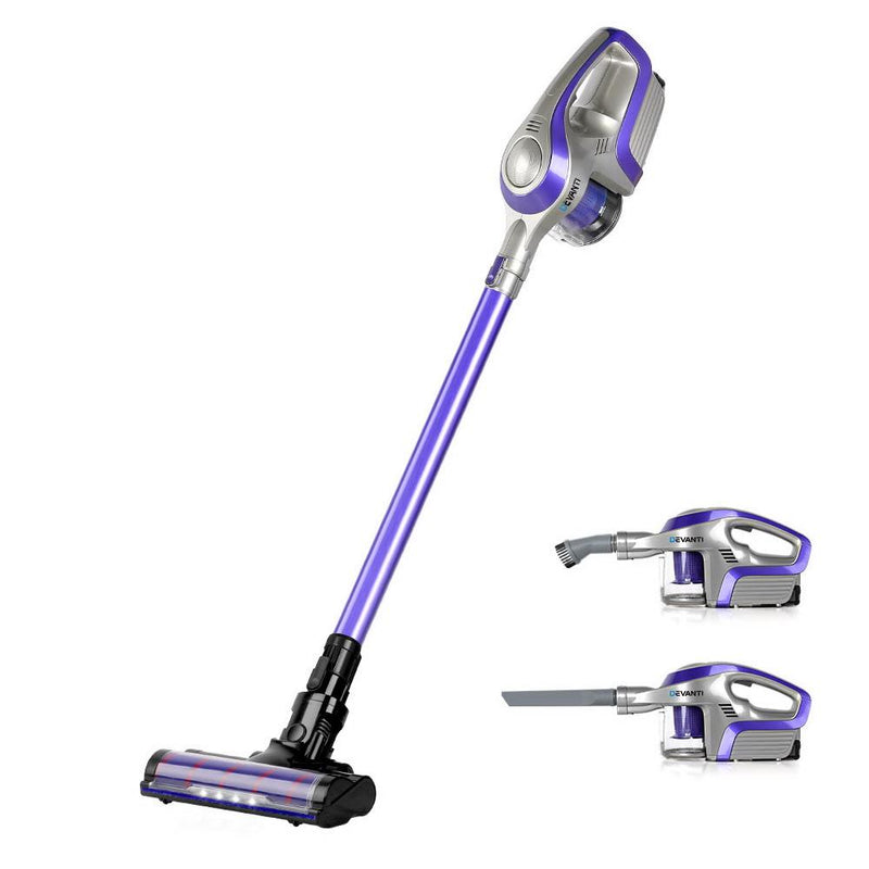 Premium Cordless 150W Handstick Vacuum Cleaner - Purple and Grey - Rivercity House & Home Co. (ABN 18 642 972 209) - Affordable Modern Furniture Australia