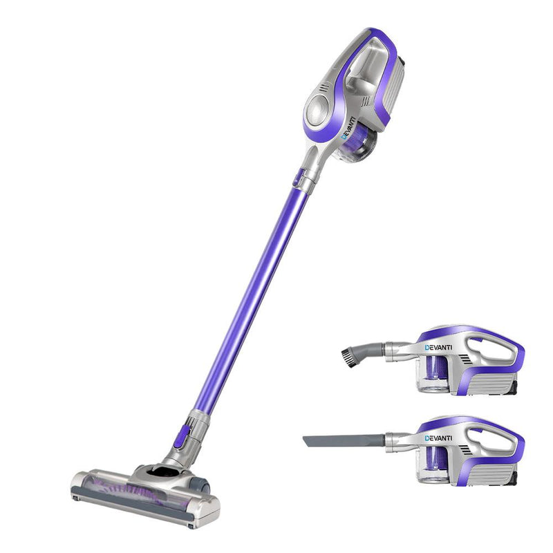Premium Cordless Stick Vacuum Cleaner - Purple & Grey - Rivercity House & Home Co. (ABN 18 642 972 209) - Affordable Modern Furniture Australia