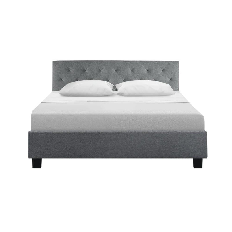 Preston Queen Bed Frame Grey - Furniture > Bedroom - Rivercity House & Home Co. (ABN 18 642 972 209) - Affordable Modern Furniture Australia
