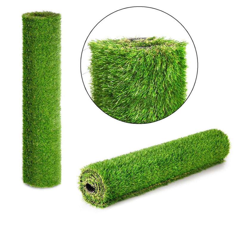 Primeturf Synthetic 20mm 0.95mx10m 9.5sqm Artificial Grass Fake Turf 4-coloured Plants Plastic Lawn - Rivercity House & Home Co. (ABN 18 642 972 209) - Affordable Modern Furniture Australia