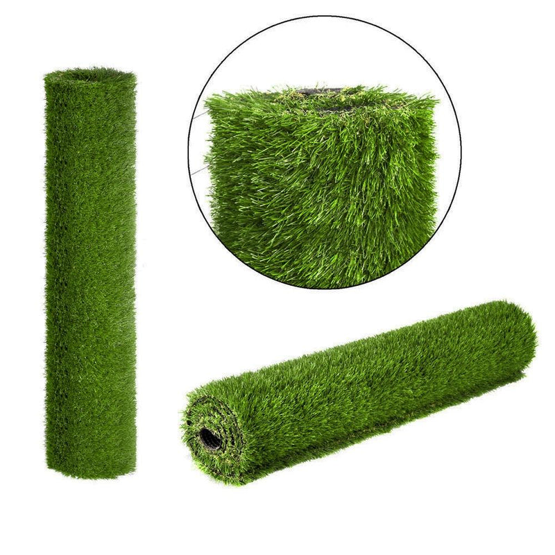 Primeturf Synthetic 30mm 0.95mx10m 9.5sqm Artificial Grass Fake Lawn Turf Plastic Plant White Bottom - Rivercity House & Home Co. (ABN 18 642 972 209) - Affordable Modern Furniture Australia