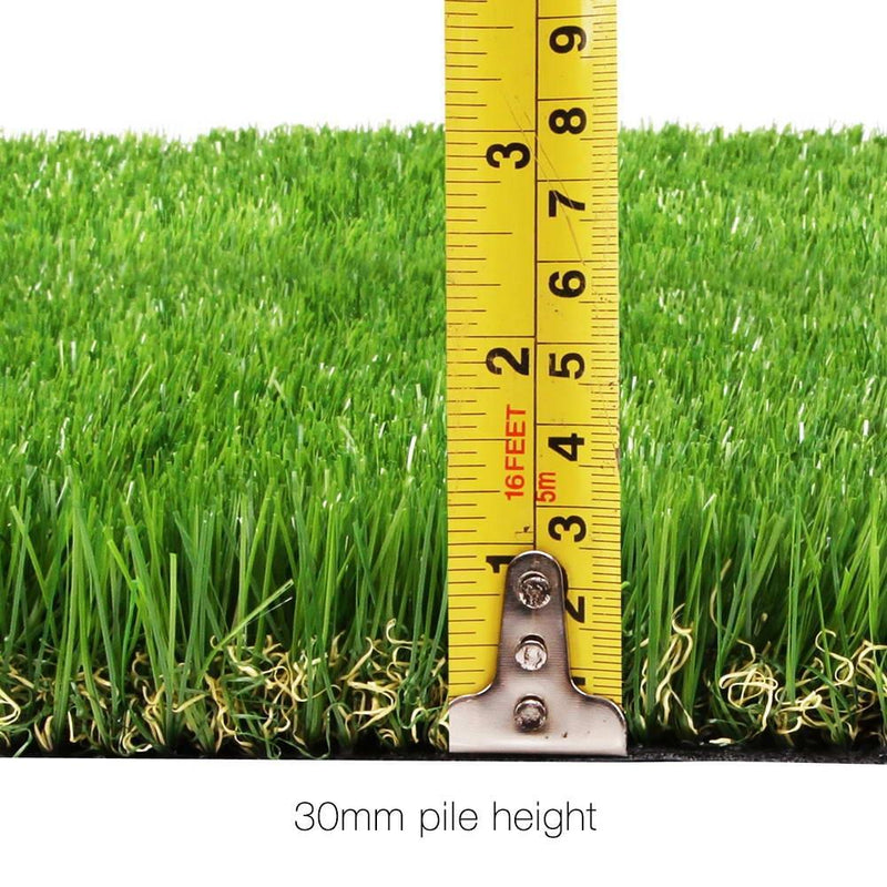 Primeturf Synthetic 30mm 0.95mx5m 4.75sqm Artificial Grass Fake Turf 4-coloured Plants Plastic Lawn - Home & Garden - Rivercity House & Home Co. (ABN 18 642 972 209) - Affordable Modern Furniture Australia