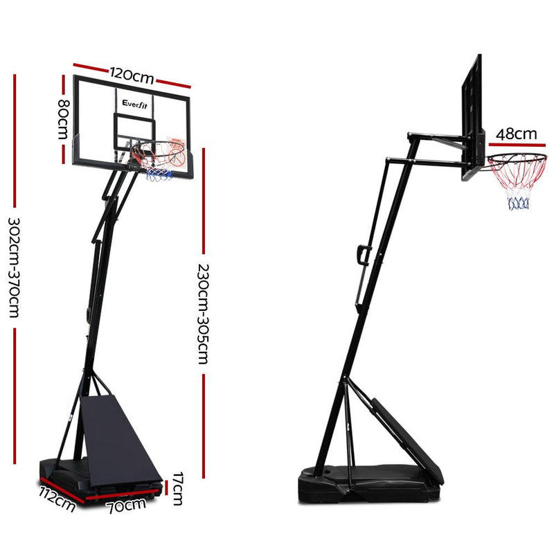 Pro Portable Basketball Stand System Ring Hoop Net Height Adjustable 3.05M - Rivercity House & Home Co. (ABN 18 642 972 209) - Affordable Modern Furniture Australia