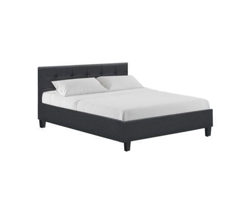 Queen Package | Agnes Bed Charcoal & Normay Pillow Top Mattress (Medium Firm) - Furniture > Bedroom - Rivercity House & Home Co. (ABN 18 642 972 209) - Affordable Modern Furniture Australia
