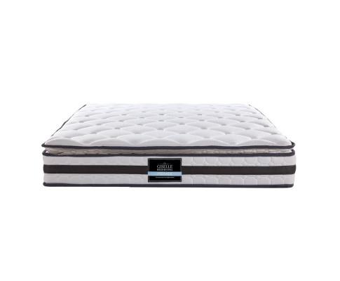 Queen Package | Agnes Bed Charcoal & Normay Pillow Top Mattress (Medium Firm) - Furniture > Bedroom - Rivercity House & Home Co. (ABN 18 642 972 209) - Affordable Modern Furniture Australia