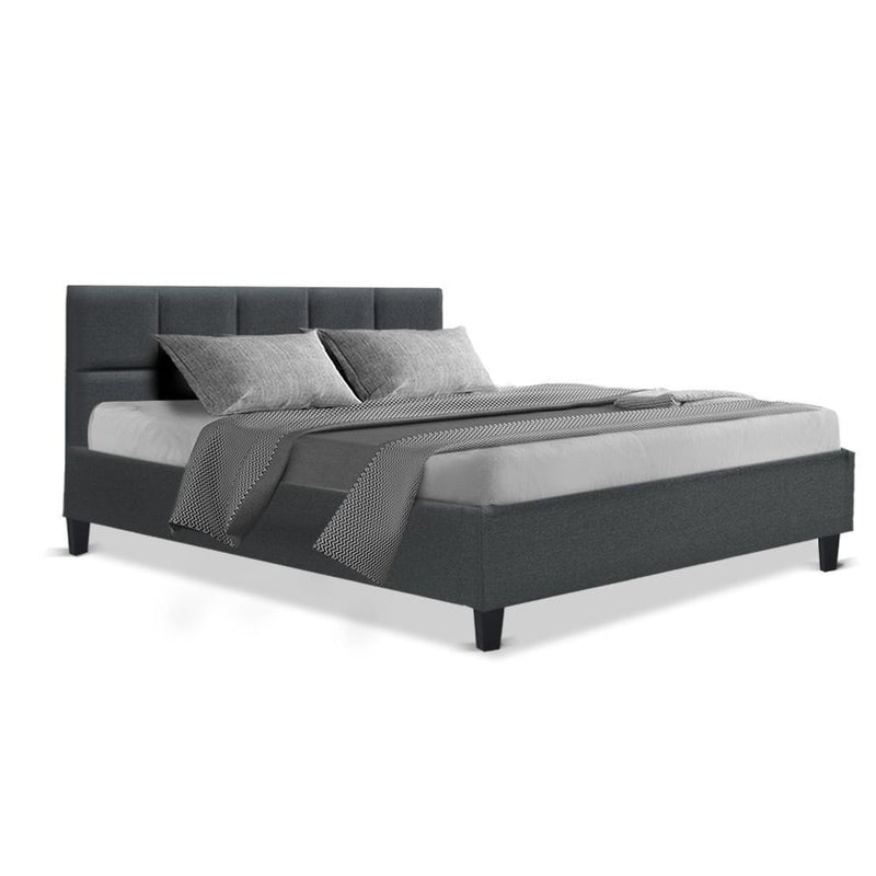 Queen Package | Bondi Bed Charcoal & Normay Pillow Top Mattress (Medium Firm) - Furniture > Bedroom - Rivercity House And Home Co.