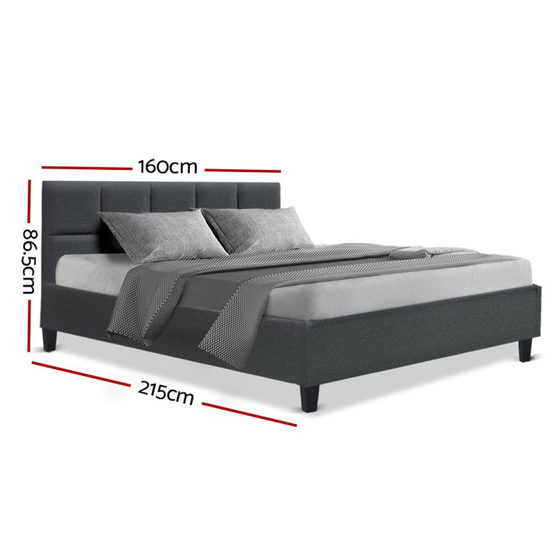 Queen Package | Bondi Bed Charcoal & Normay Pillow Top Mattress (Medium Firm) - Furniture > Bedroom - Rivercity House And Home Co.