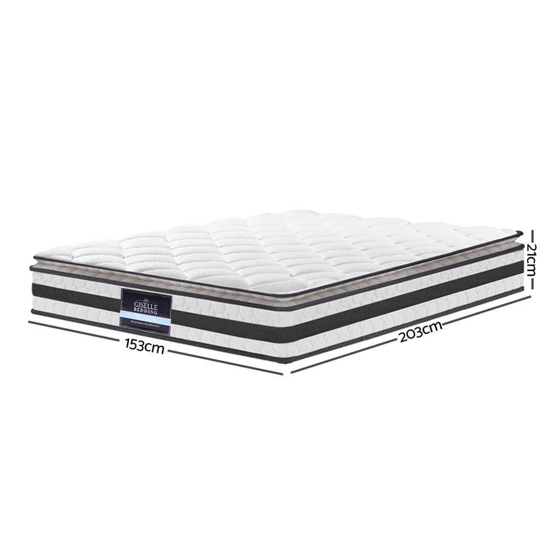 Queen Package | Bondi Bed Grey & Normay Pillow Top Mattress (Medium Firm) - Furniture > Bedroom - Rivercity House & Home Co. (ABN 18 642 972 209) - Affordable Modern Furniture Australia