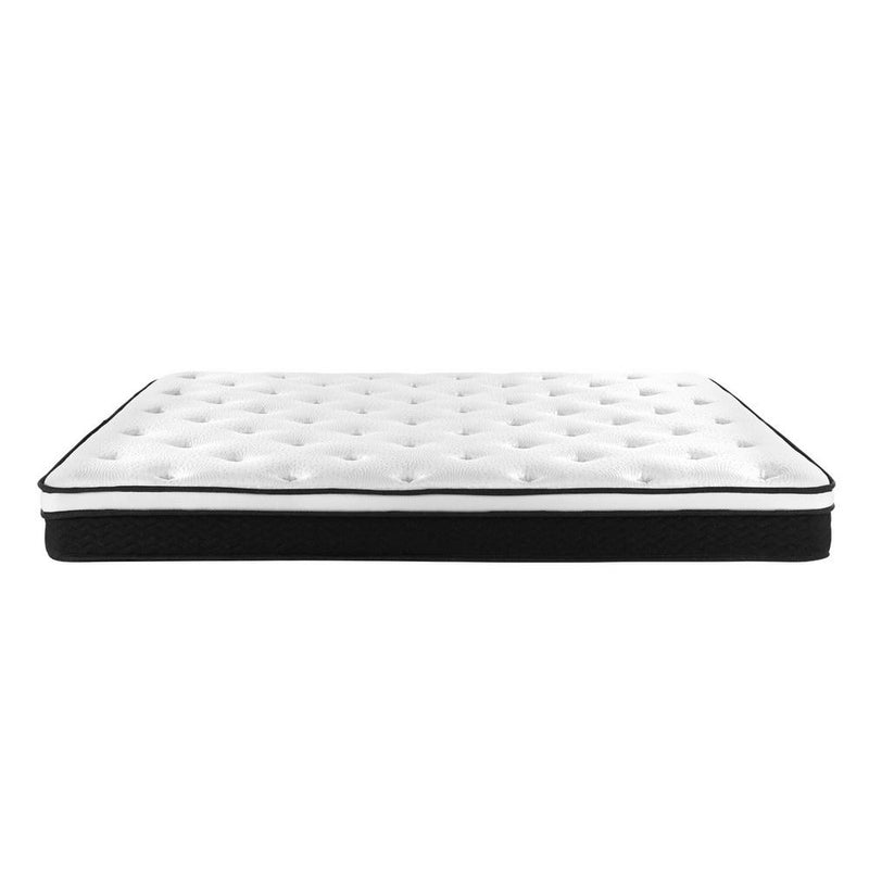 Queen Package | Henley LED Storage Bed Black & Bonita Euro Top Mattress (Medium Firm) - Furniture > Bedroom - Rivercity House And Home Co.