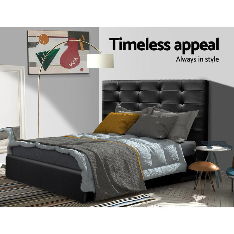 Queen Size | Beno Leather Bed Headboard - Furniture > Bedroom - Rivercity House & Home Co. (ABN 18 642 972 209) - Affordable Modern Furniture Australia