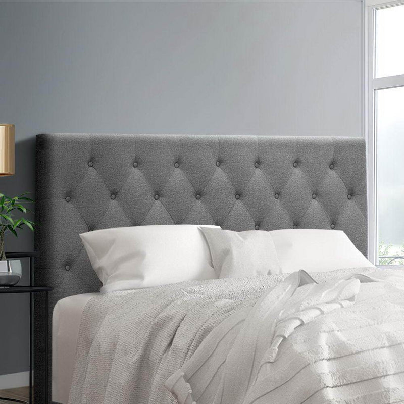 Queen Size | Cappi Bed Headboard (Grey) - Furniture > Bedroom - Rivercity House And Home Co.