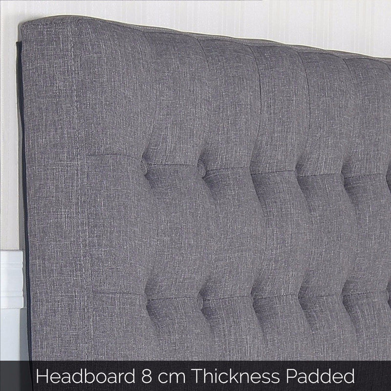 Queen Size | Cilantro Headboard (Charcoal) - Rivercity House & Home Co. (ABN 18 642 972 209) - Affordable Modern Furniture Australia