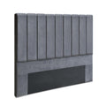 Queen Size | Fabric Bed Headboard - Grey