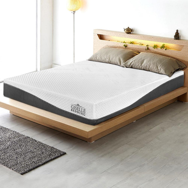 Queen Size | Memory Foam Mattress Cool Gel Without Springs (Medium Firm) - Furniture > Mattresses - Rivercity House And Home Co.