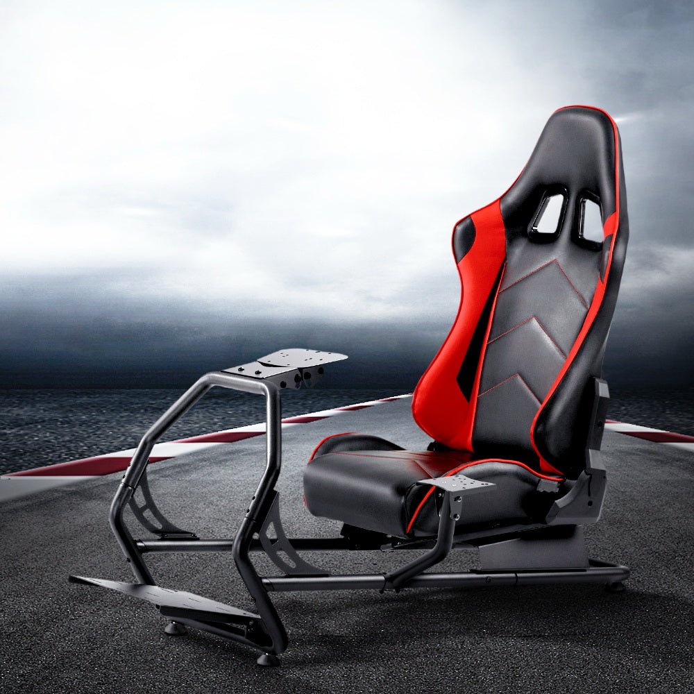 Racing Simulator Cockpit Adjustable Gaming Chair - Furniture > Bar Stools & Chairs - Rivercity House & Home Co. (ABN 18 642 972 209) - Affordable Modern Furniture Australia