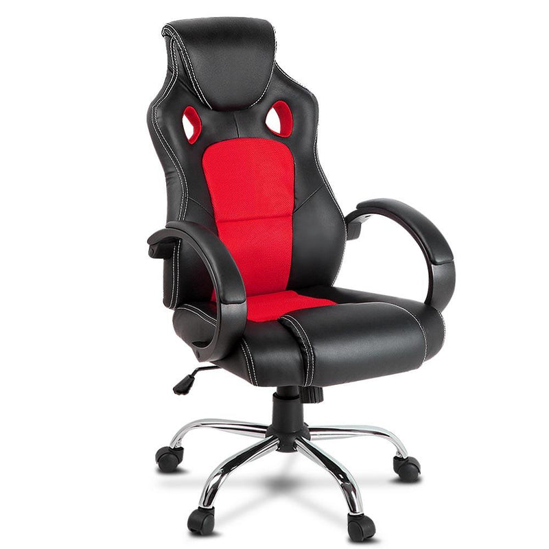 Racing Style Gaming Chair Red & Black - Rivercity House & Home Co. (ABN 18 642 972 209) - Affordable Modern Furniture Australia